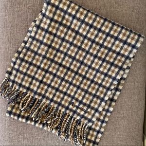 Asquascutum London Scarf 75% Lambswool, 25% Angora Beige/Brown/Black